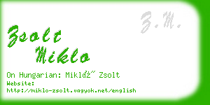 zsolt miklo business card
